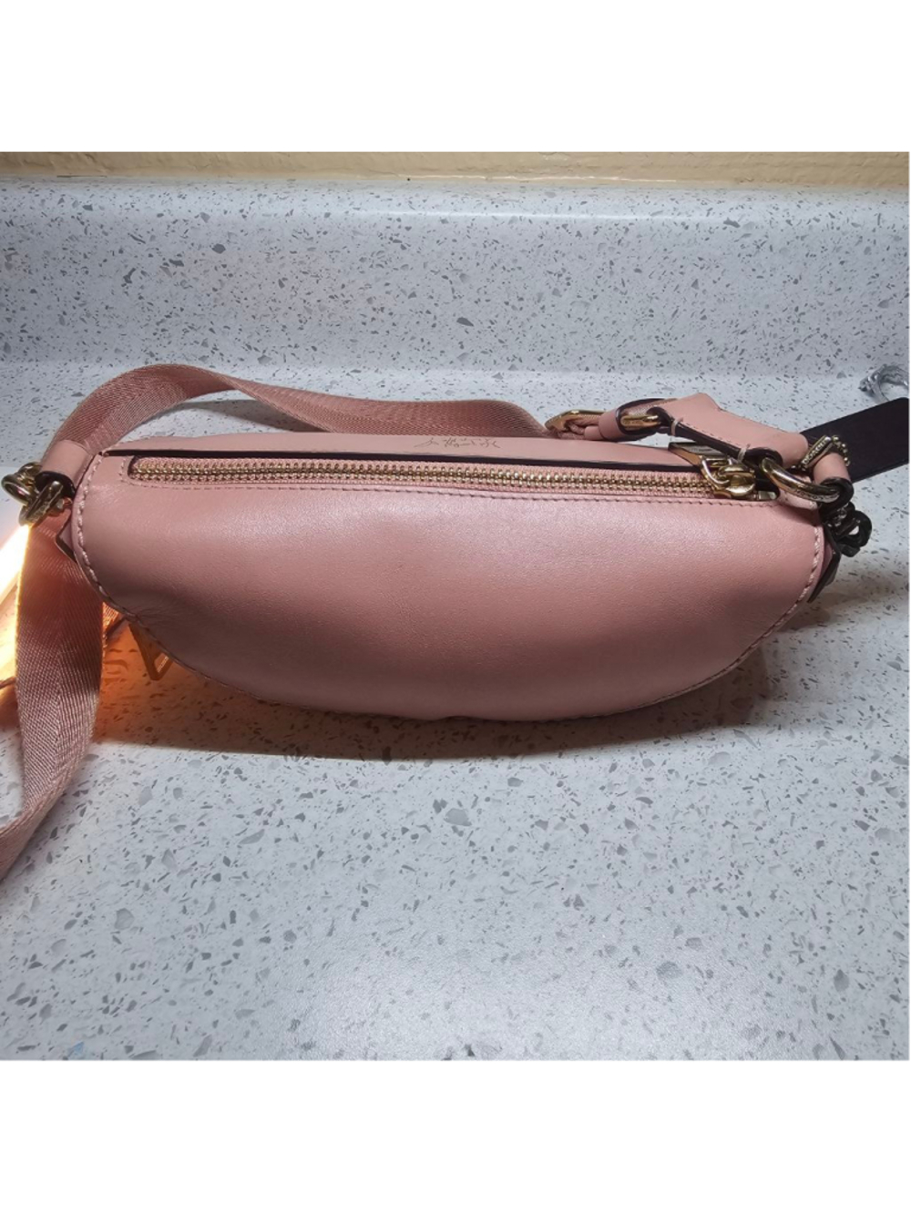 COACH x Selena Gomez Limited Edition Pink Leather Belt Bag (39315) - Picture 7 of 12